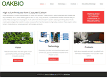 Tablet Screenshot of oakbio.com